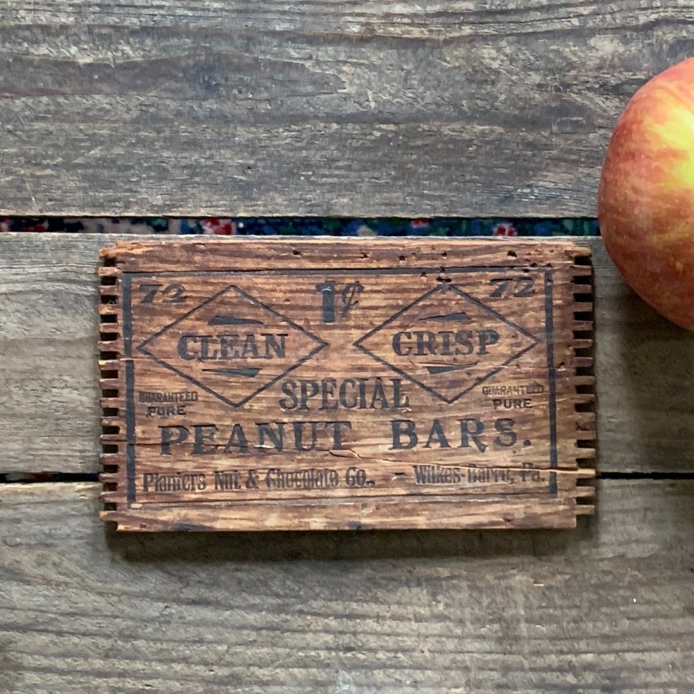Antique Crate Panel: Planters Nut & Chocolate Company, 1940s